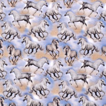 Tricot digi print droompaard