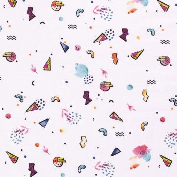 Tricot digi print 90s retro