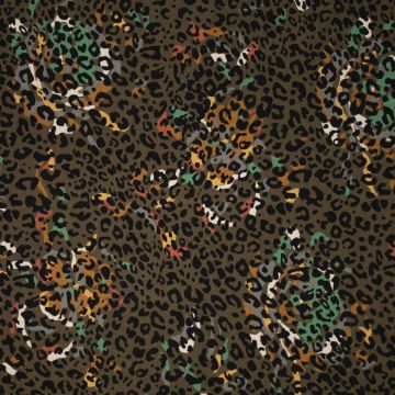 Tricot digi print mini panterprint khaki