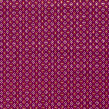 Poplin gold-foil ornament plum