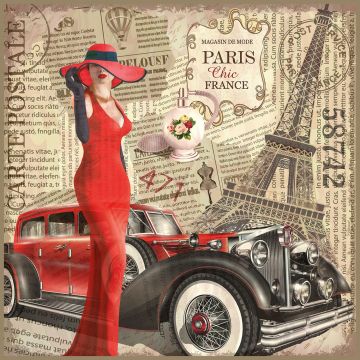 Skai Paneel Paris Paper 44x44cm