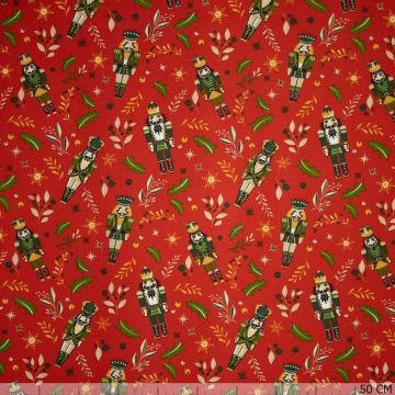 Poplin Notenkraker rood