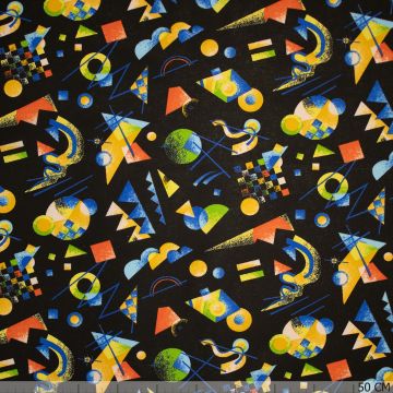 Poplin Retro zwart