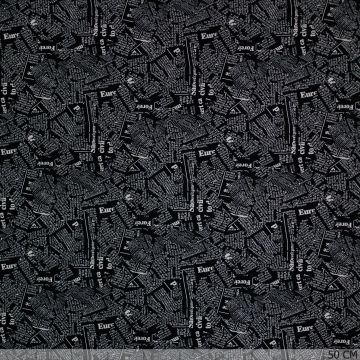Krantencollage zwart