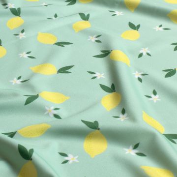 Lycra swimwear citroen pastelgroen