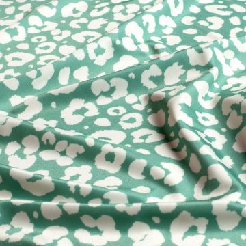 Lycra swimwear panterprint donkermint