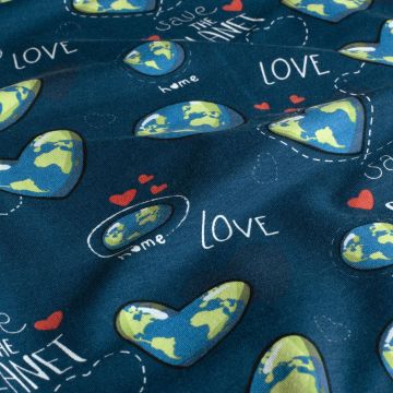 French terry love the planet