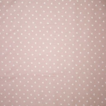 Katoen poplin bloemetje mauve