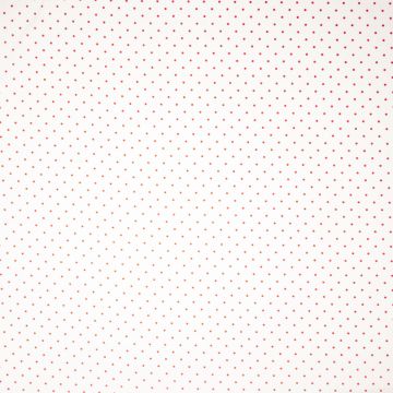 Katoen mini polka dot wit-rood
