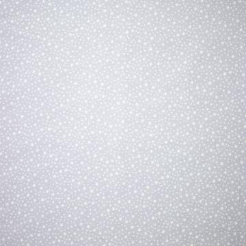 Katoen poplin stars all-over grijs-wit