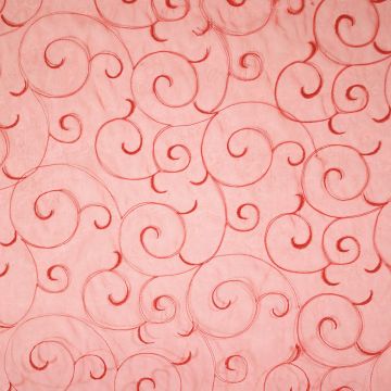 Organza swirls rood