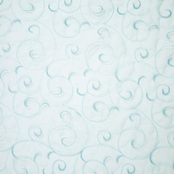 Organza swirls turkoois