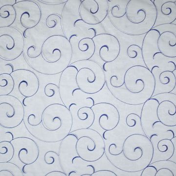 Organza swirls blauw