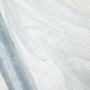 Organza points lichtblauw