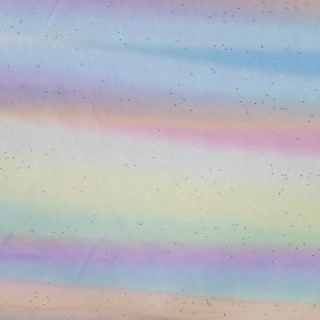 Rainbow mesh met glitter