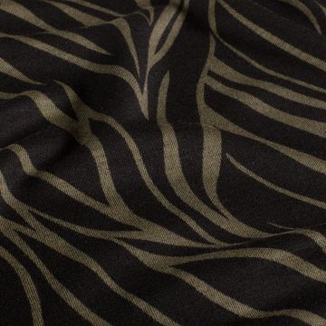 Dubbel jersey lijnenspel taupe