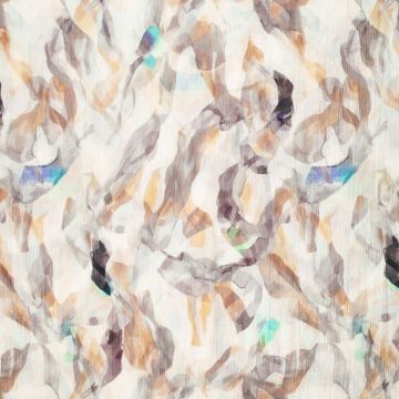 Poplin lengte crash stof bruin