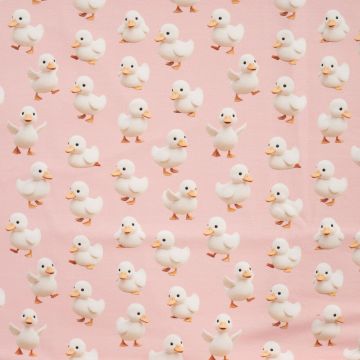 Tricot digital print eentjes roze