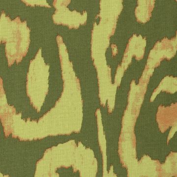 Geweven Viscose Linnen Stof Abstract olijf
