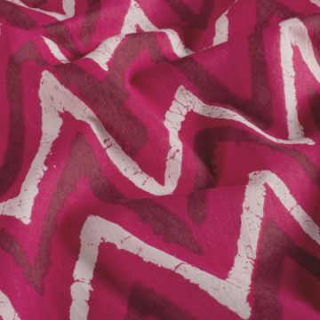 Batik Katoen bedrukt Abstract fuchsia 
