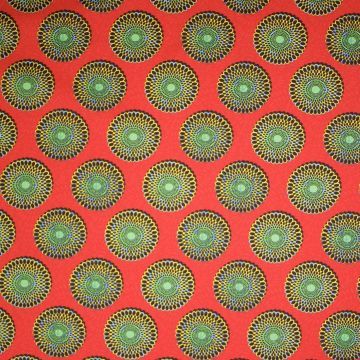 Katoen poplin Bazin rood