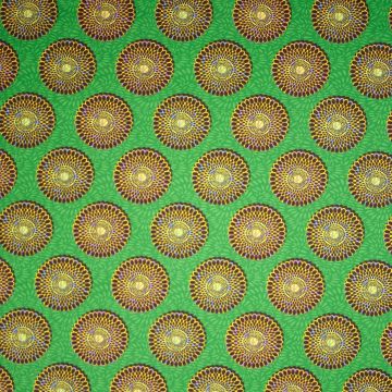 Katoen poplin Bazin groen