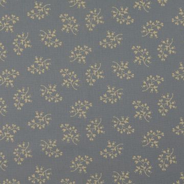 Katoen Poplin Stof Bedrukt Bloemen Licht blauw