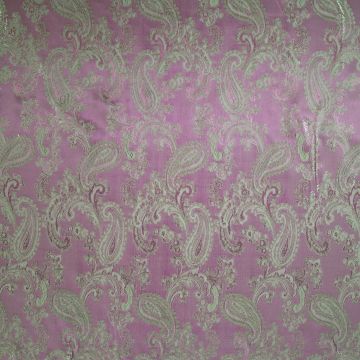Jacquard voering Paisley fushia two-tone