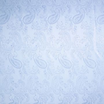 Jacquard voering Paisley lichtblauw