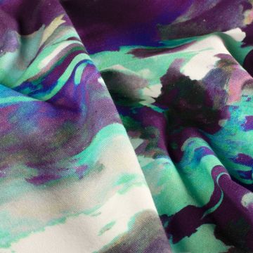 French Terry Abstracte Vegen mint