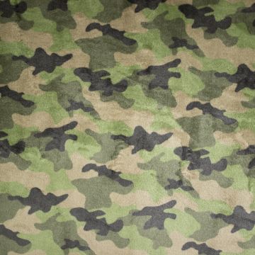 Double Soft Fleece Camouflage groen