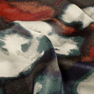 Satin velvet abstrac watercolor petrol