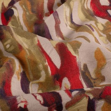 Bubbel viscose fantasie oudroze