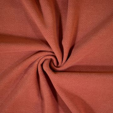 Vissengraat flausch koraal rood