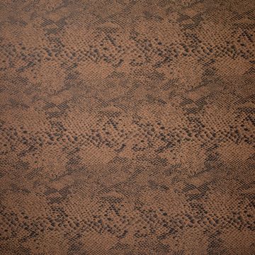 Leather look slangenhuid bruin