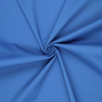 Stretch twil katoen kobalt