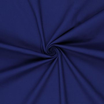 Stretch twil katoen konings blauw