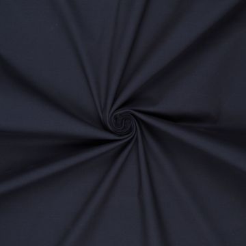 Stretch twil katoen donker blauw