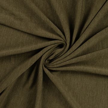 Merino Wool Jersey mosgroen melange
