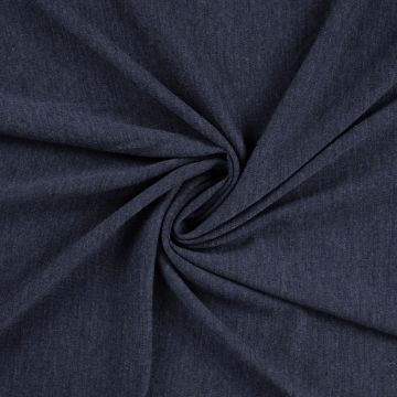 Merino Wool Jersey marine melange