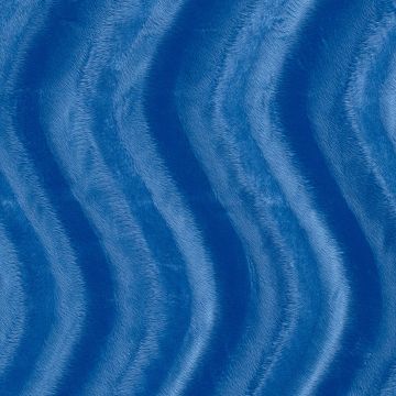 Velboa Velours Waves Kobalt
