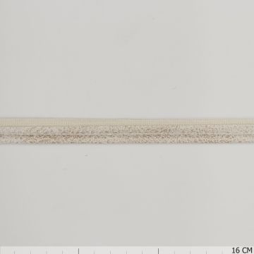 Paspelband 10mm zand leatherlook