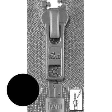 Prym Ritssluiting Kunststof 6mm grof Deelbaar Zwart #000 45 cm