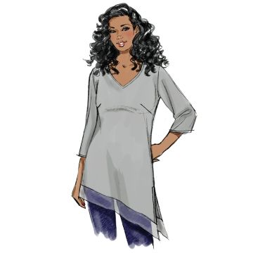 Butterick patroon 6263 maat 44 t/m 50
