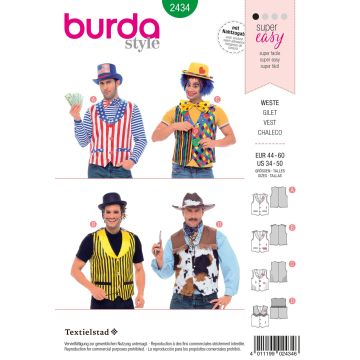 Burda patroon 2434 maat 46 t/m 60