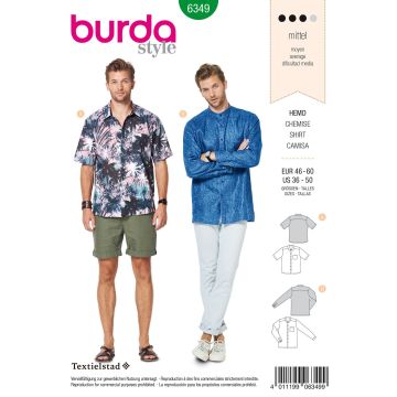 Burda patroon 6349 maat 46 t/m 58