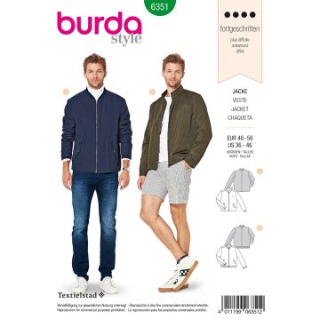 Burda patroon 6351 maat 48 t/m 56