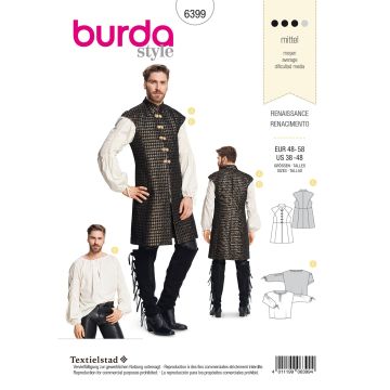 Burda patroon 6399 maat 48 t/m 58