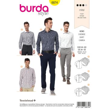 Burda patroon 6874 maat 44 t/m 60