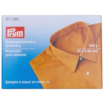 PRYM Messing spelden 105 zilver kleur 0,80x30mm 011205